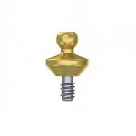 Conical Ball Attachment - Ball Conical Attachment Abutment RP, Collar Height: 1.0 mm, Diametr: Ø 3.8 mm