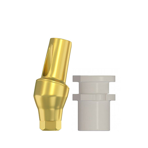 Lot Of 10 Titanium Angulated Dental Abutments - 15 Degree 12mm Long - Internal Hex 2.42mm Platform